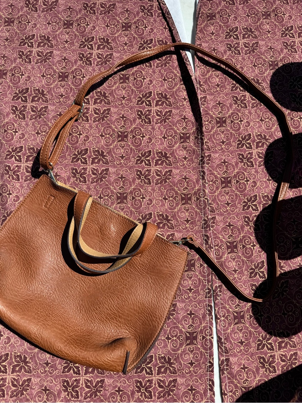 Brown Leather Shoulder Bag - Women's Crossbody